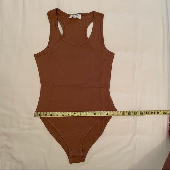 (NWT) Racerback Tank Bodysuit - Camel - Picture 6 of 7